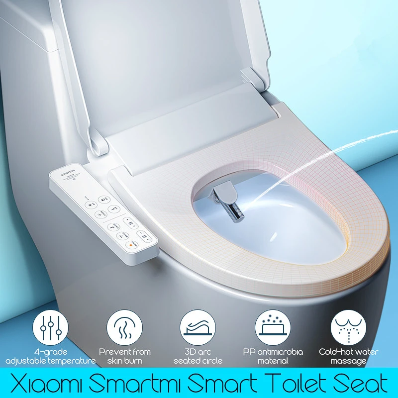  xiaomi Smartmi Multifunctional Smart Toilet Seat Led Night Light 4-grade Adjustable Water Temp Elec - 32991895930
