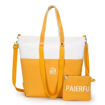 

Korean Canvas Shoulder Bag Zipper Luxury Women Bags Designer Women Messenger Bag Female Simple Handbag Letter Printing tote