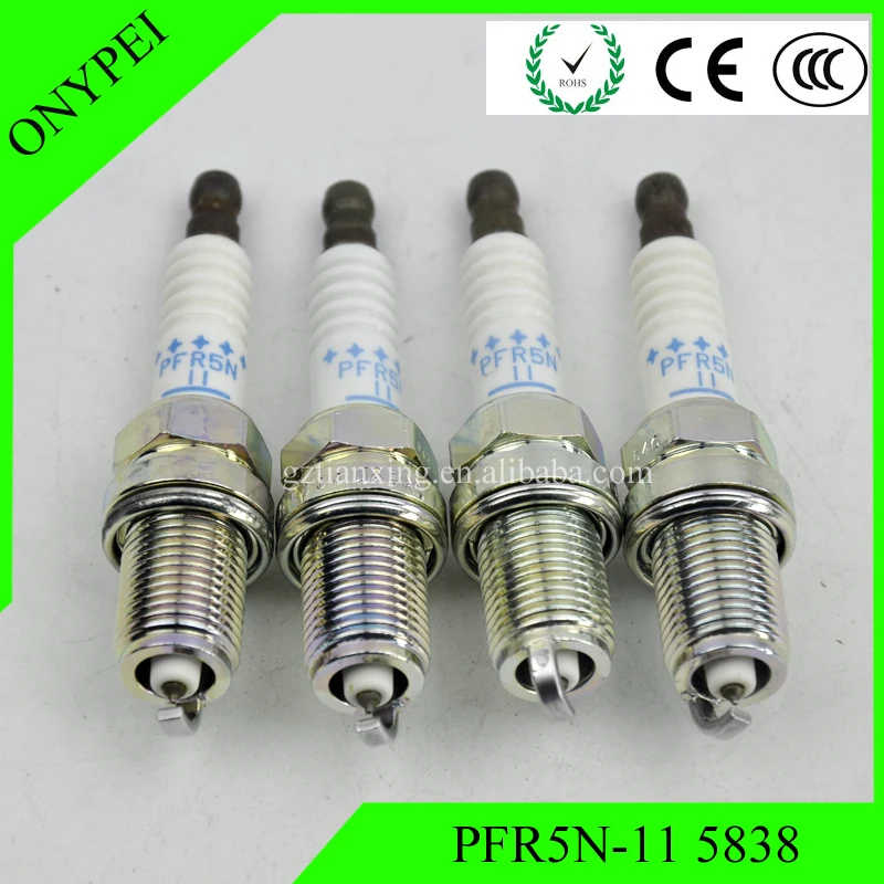 4X 27410-37100 PFR5N-11 5838 Platinum Свеча зажигания для Hyundai Santa Fe Tiburon XG350 Kia Sportage 18817-11051 PFR5N11 18817