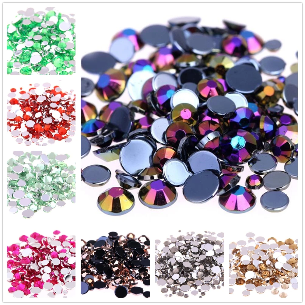 Акриловые Плоские бусины Стразы 2 мм хорошего качества для изготовления