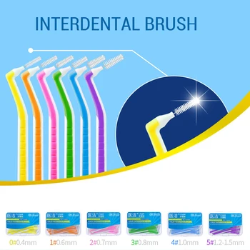 

22Pcs Angle Interdental Brushes Between TeethBraces Tooth Brush Cleaner High-quality Plastics Safety Long-term Use Oral Care Too