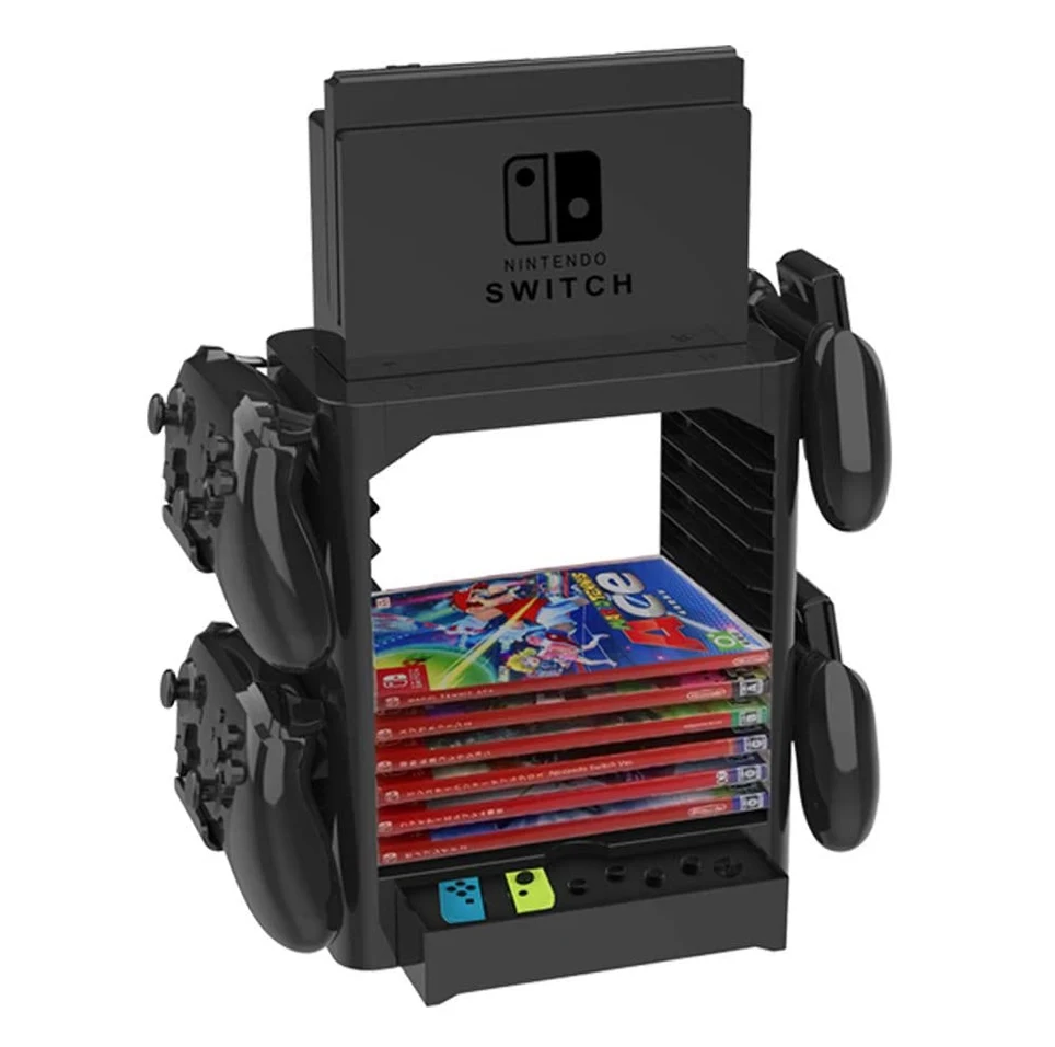 Multi-Function Game Disc Card Tower Holder Storage Bracket Shelf Switch Console Controller Stand For Nintendo Switch Accessories - ANKUX Tech Co., Ltd