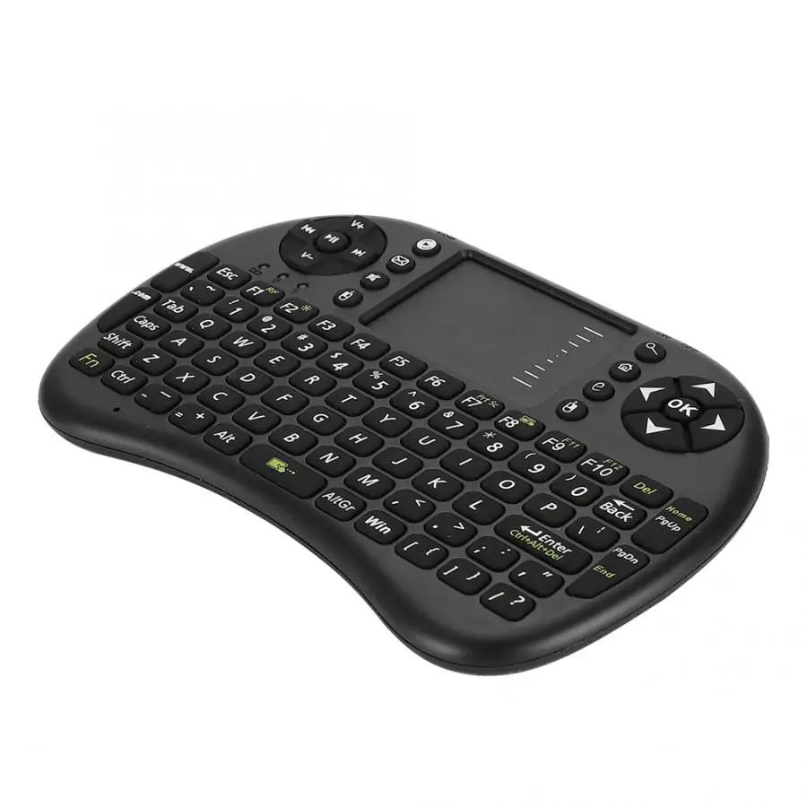Air mouse Полная клавиатура+ мышь+ мультимедийное управление белая подсветка 2,4G беспроводная мышь с клавиатурой Беспроводная