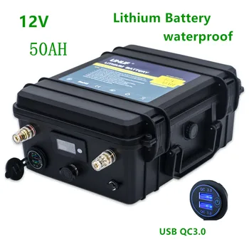 

12V lithium battery12V 50AH lithium battery pack with 5A charger for golf cart,solar energy storage battery ,Ship light ups