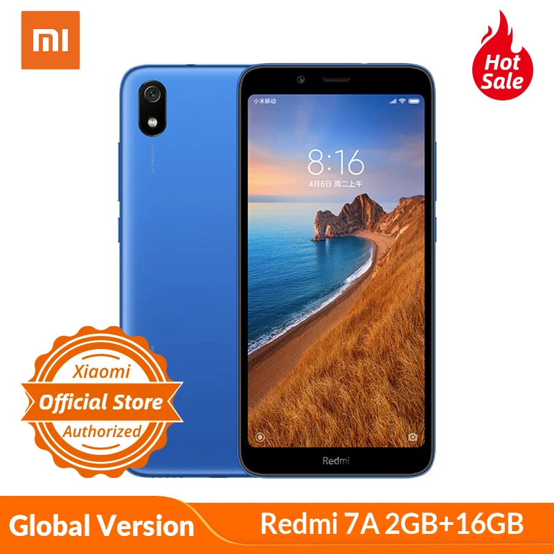 

Global Version Xiaomi Redmi 7A 2GB 16GB Smartphone Snapdargon 439 Octa core Mobile Phone 12MP 5.45" 4000mAh Long time standby