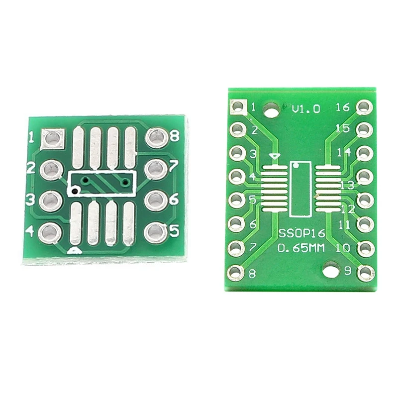 70 шт. печатная плата: 20 Sop16 Ssop16 Tssop16 к Dip16 0 65/1 27 мм Ic адаптер и 50 SOP8 SSOP8 TSSOP8 SMD К DIP8 65| |