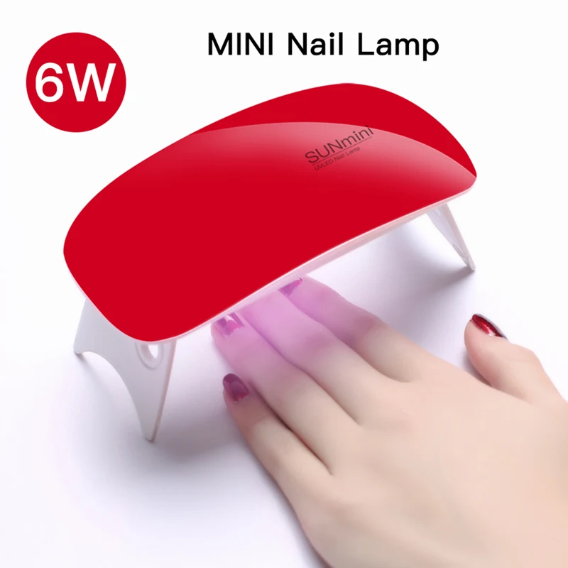 

SUN Mini 6W Nail Dryer Machine UV LED Lamp Portable Micro USB Cable Home Use Nails UV Gel Varnish Dryer Nail Art Tools Hotest
