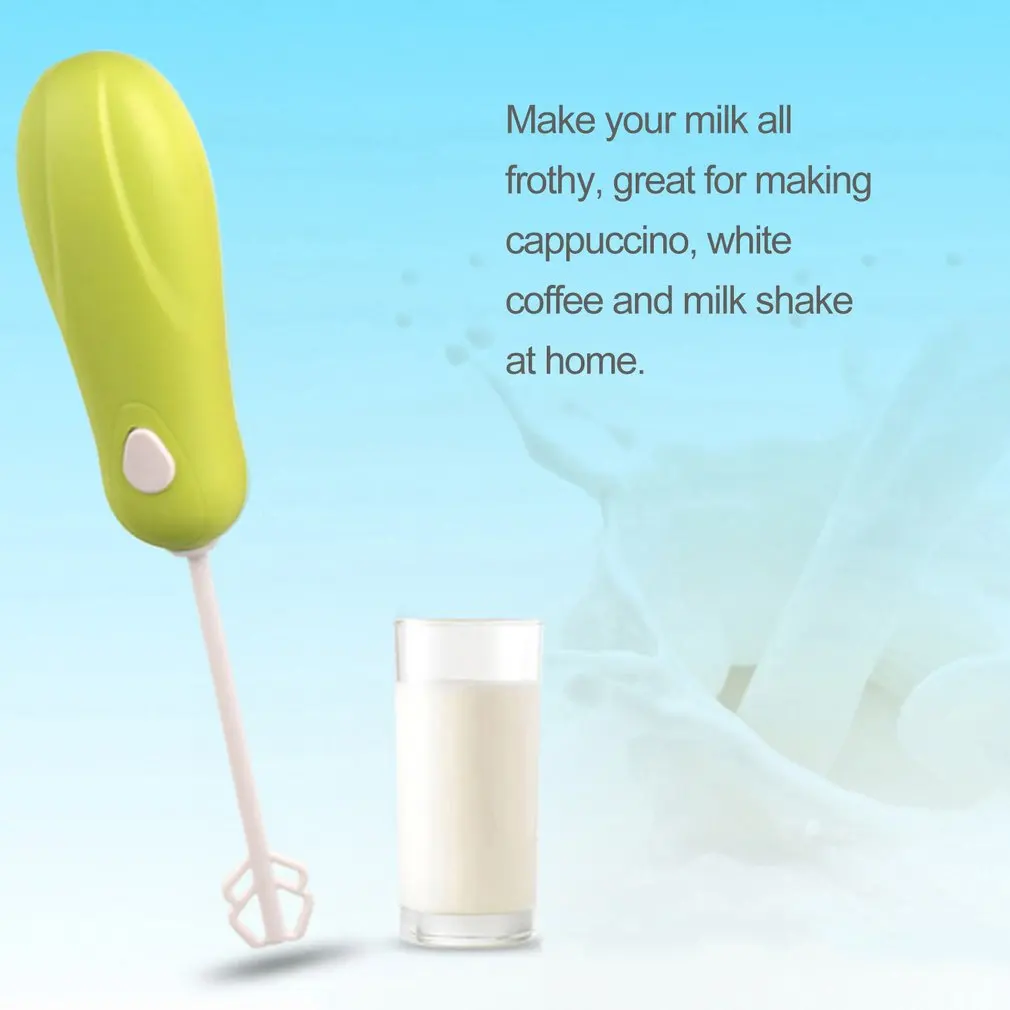 Мини-блендер для сухого молока, портативный ручной Электрический вспениватель молока для горячих напитков, пенообразователь, взбиватель, миксер, мешалка для домашнего кормления детей