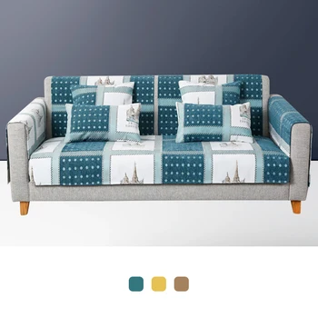 

Chenille Slipcovers lattice Sofa Cover for Living Room Sectional Couch Cover L shape Armchair Cover Single/Two/Three/Four Seat