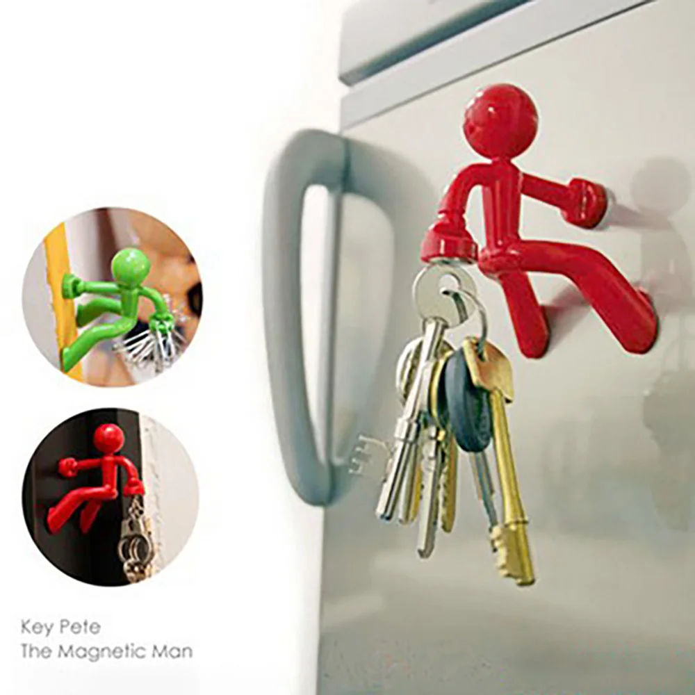 

Creative Wall-Climbing Villain Hook Strong Magnet For Entering The Door Hanging Keychain Strong Magnetic Refrigerator Key Hold