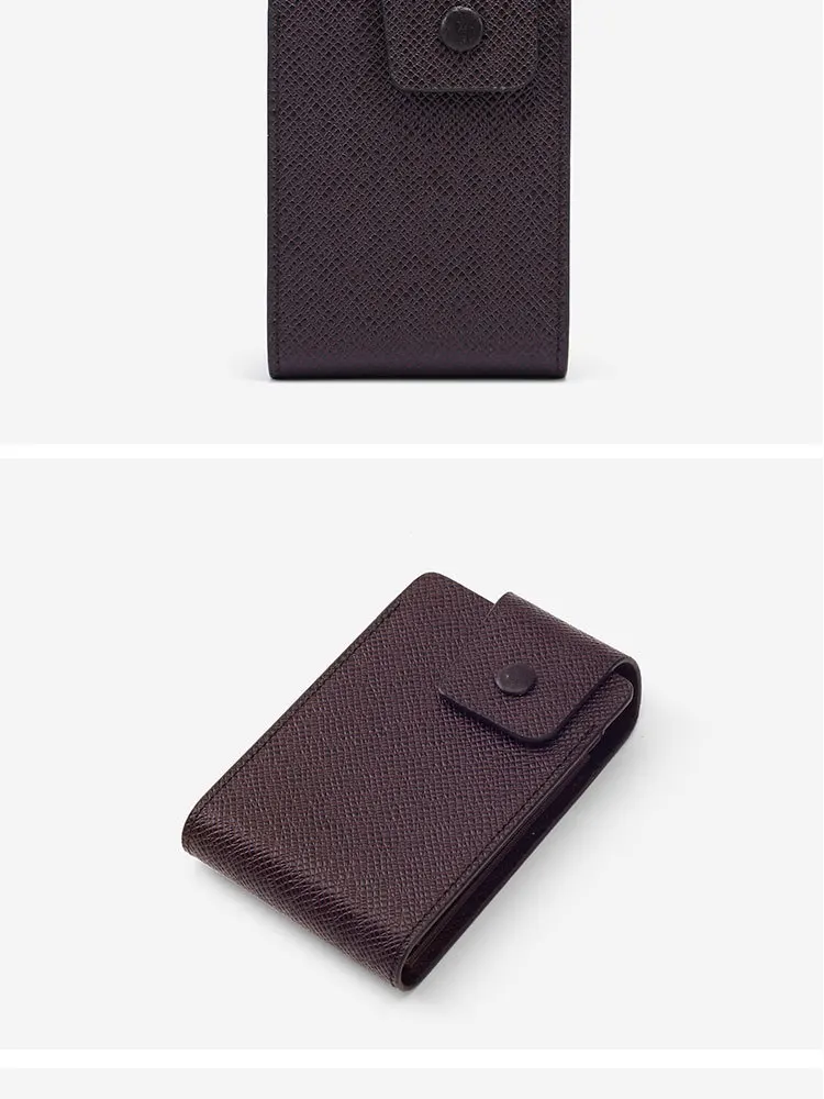 Pu Leather Business Men's Card Pack Credit Card Holder Women Pocket Unisex Card Case Bank Card Box Card Minimalist Wallet