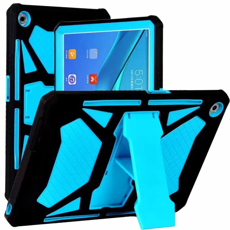 Сверхпрочный защитный чехол для huawei MediaPad M5 Pro чехол s из поликарбоната и силикона с откидной крышкой для huawei MediaPad M5 Pro 10,8 CRM-AL09 CRM-W09 CRM-AL19 - Цвет: black blue