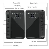 A23 Police Body Camera HD 1080P DVR Video Security Cam IR Night Vision Mini Camcorders with 14 H Long Battery Life Recording - Image 4