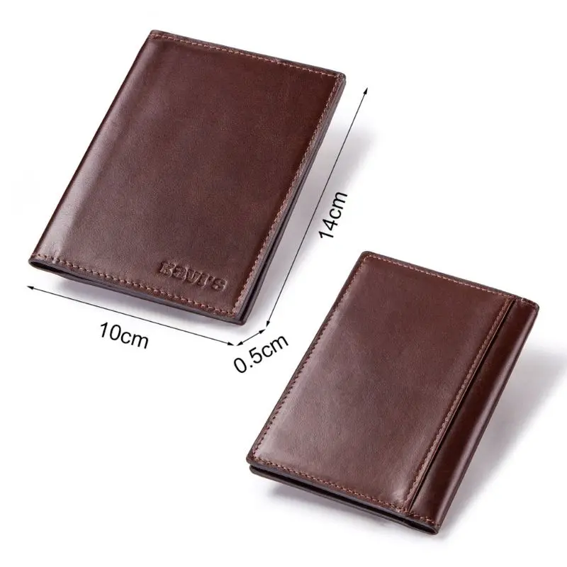 

Portable Genuine leather Travel Passport ID Card Cover Holder Case Protector Organizer
