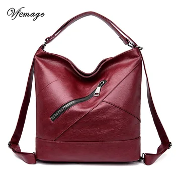 

Vfemage High Quality Handbag Women Top-handle Bag Multifunction Female Shoulder Bags Soft Leather Crossbody Bag for Women Bolsos