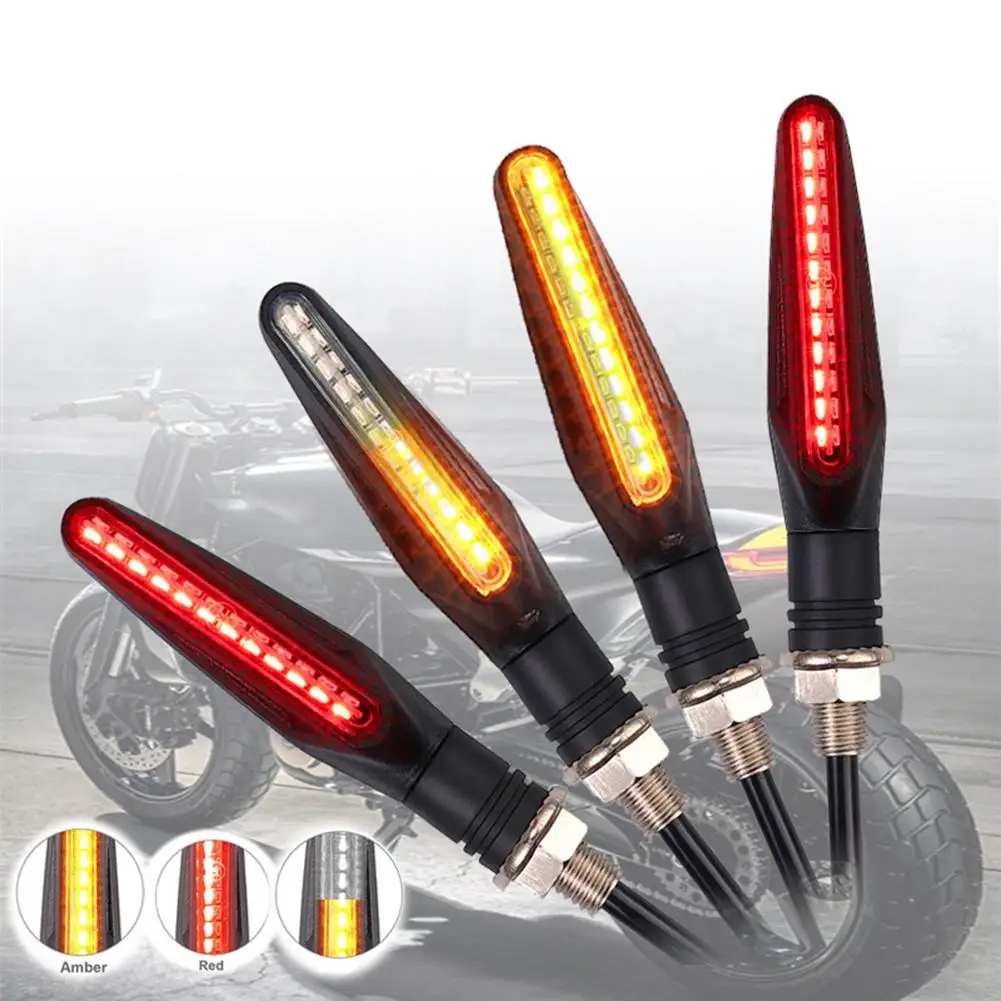

HOT SALES!!! 1 Pair 24 LED 12V Yellow Turn Signal Day Running Light Red Break Flashing Lamp