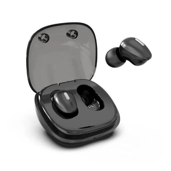 Черный GEVO T2 TWS настоящие Беспроводные наушники мини Bluetooth гарнитуры 5,0 Автоматическое Сопряжение для спортивные наушники для бега для Xiaomi - Цвет: Черный