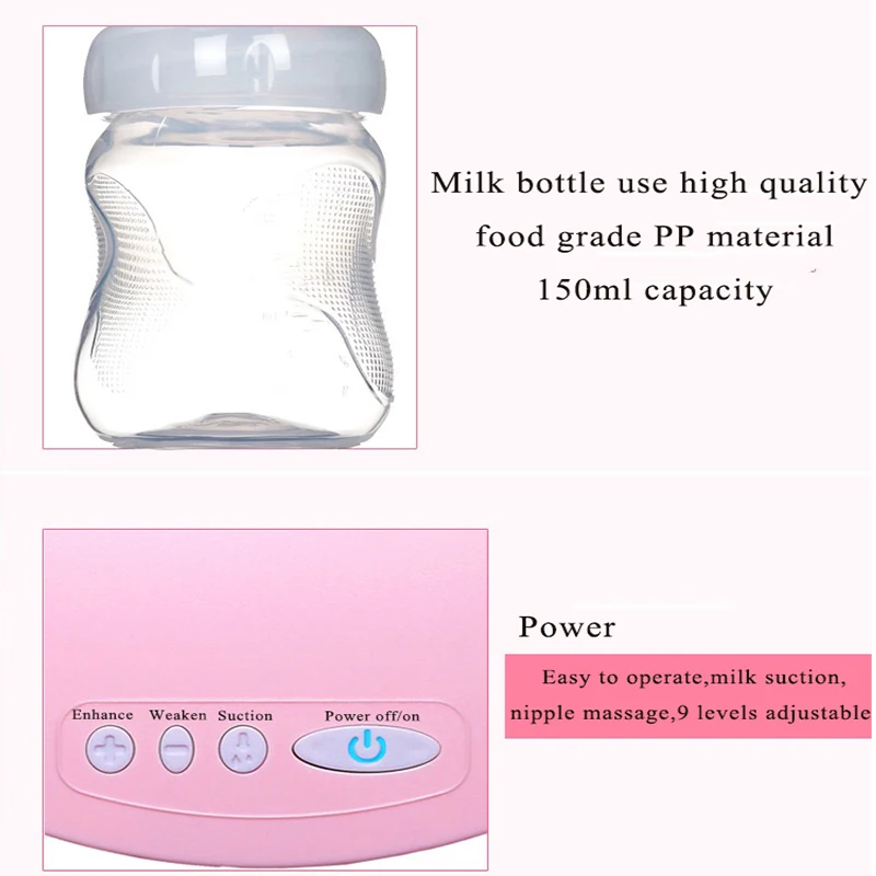 Интеллектуальные автоматические USB электрические молокоотсосы BPA бесплатно всасывающий молокоотсос для сосков кормление грудью насос Рождественский подарок