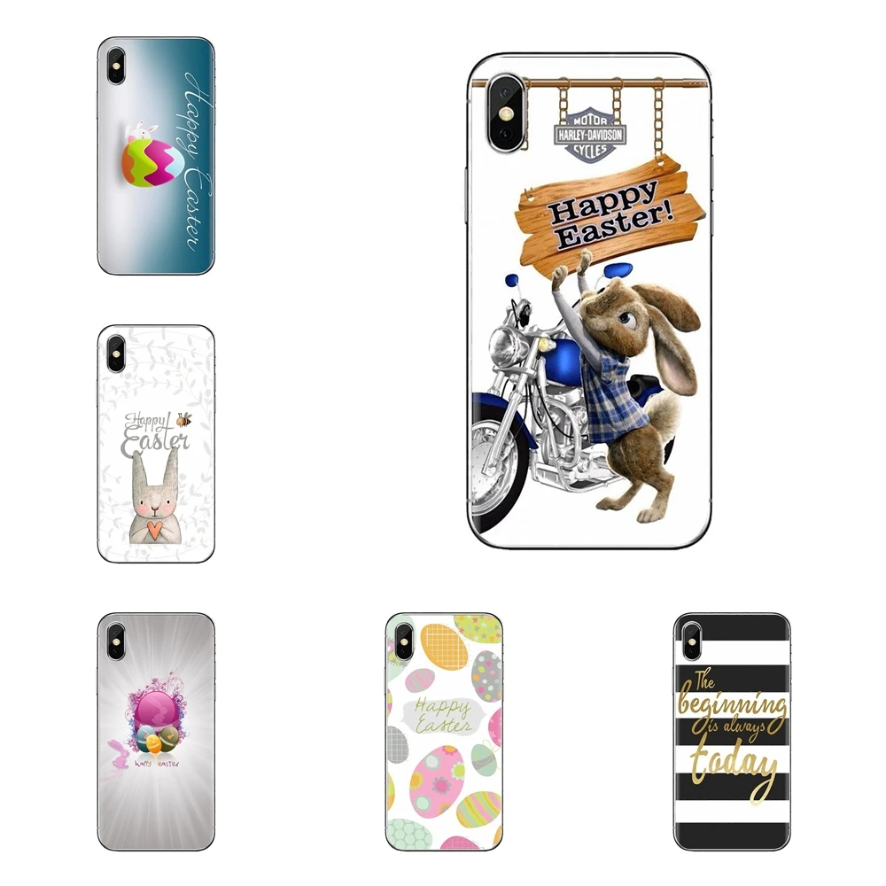 TPU Transparent Covers For Huawei G7 G8 P7 P8 P9 P10 P20 P30 Lite Mini Pro P Smart Plus 2017 2018 2019 happy Easter Day Everyone |