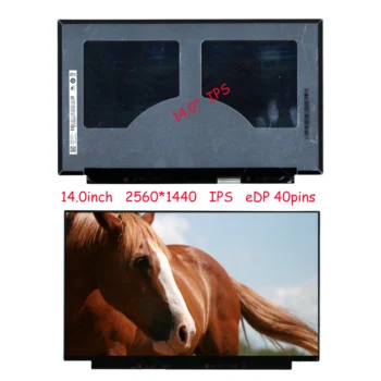 

14.0" B140QAN02.0 Laptop LCD Slim Matrix Screen 100% Colors for Lenovo thinkpad T490S IPS Display Panel 2560×1440 QHD eDP 40pins