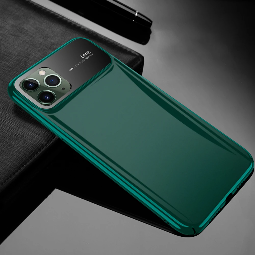 LAPOPNUT Luxury Tempered Glass Camera Protector Hard PC Cover Case for IPhone 11 Pro Max X Xs 7 8 6S 6 Plus Shockproof Coque | Мобильные