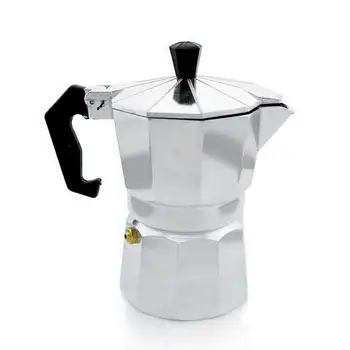 

Coffee Maker Aluminum Mocha Espresso Percolator Pot Coffee Maker Moka Pot 1cup/3cup/6cup/9cup/12cup Stovetop Coffee Maker