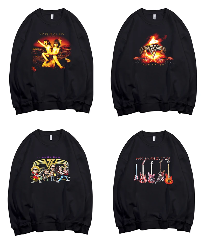 4 дизайна Van Halen Rocker Pollover Толстовка с капюшоном в стиле хард рок sudadera уличная флисовая верхняя одежда pnnk heavy metal