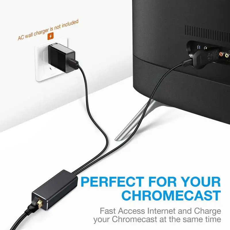 Сетевой адаптер Ethernet для Amazon USB Fire tv Stick Google Chromecast TF6