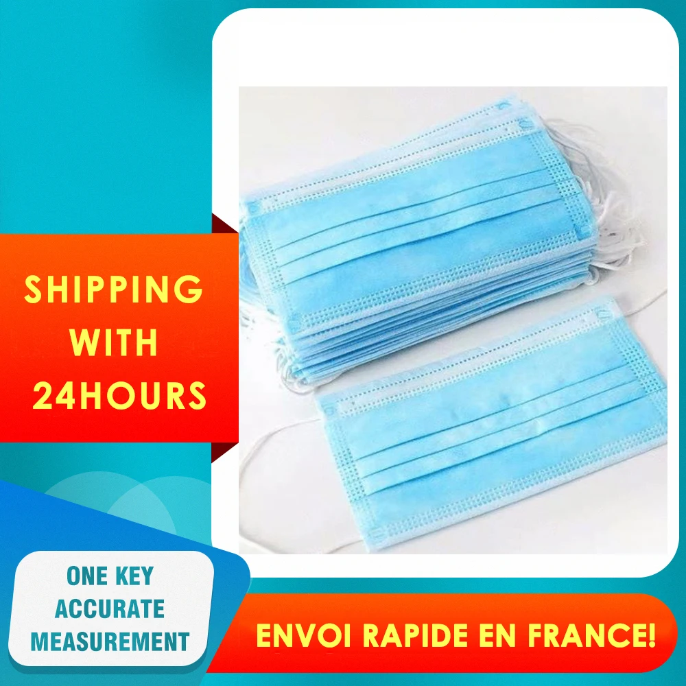 20/100pcs Disposable Facial Protective Cover Masks Set 3 Layers Dustproof Mask Anti-Dust Salon Earloop Face | Красота и здоровье