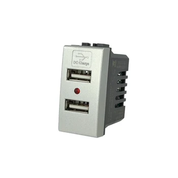 

SANDASDON SD41760T SANDASDON 2 ports USB Charger Module 2,1A gray compatible Bticino Living