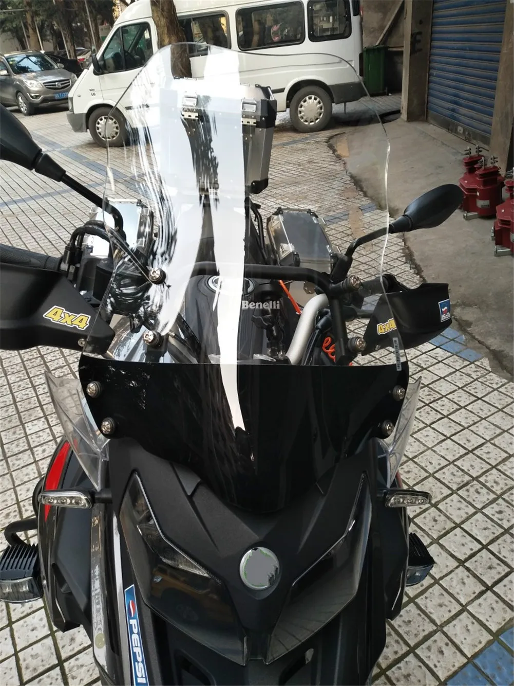 Лобовое стекло мотоцикла для Benelli TRK502 TRK 502 TRK502X прозрачное|Накладки и