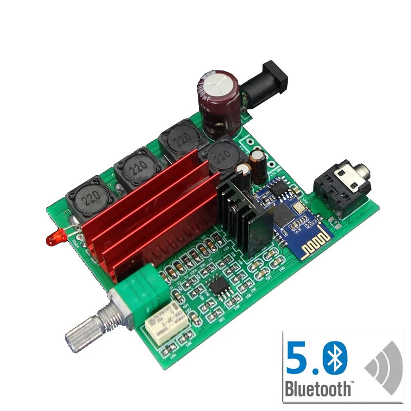 TPA3116D2 Bluetooth 5,0 автомобильный усилитель аудио Плата QCC3003 50 Вт+ 50 Вт Цифровой усилитель платы 2,0 канальный стереоусилитель DC8-25V T0745