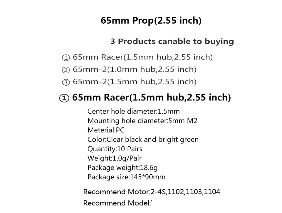 JMT мини Крытая FPV Racer рама 65 мм w/2-4 S бесщеточный CW CCW двигатели 2540 2,5 дюймов комплект пропеллеров зубочистка RC гоночный Дрон запчасти