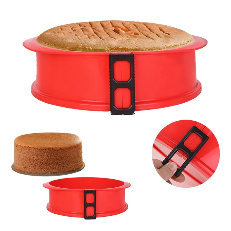 2 PCS Silicone Spring Form Pan Cake Mould Fondant Chocolate Muffin Mold DIY Baking Pastry Tool | Дом и сад