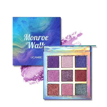 

9 Colors Shimmer Matte Eyeshadow Makeup Palette Holographic Nude Glow Pigment Eye Shadow Cosmetic Set A8