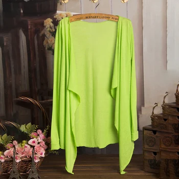 

PADEGAO Summer Autumn Candy Color Knitted Cardigans Long Thin Women Jackets Coat Long Sleeve Sun Protection Clothing PDG203