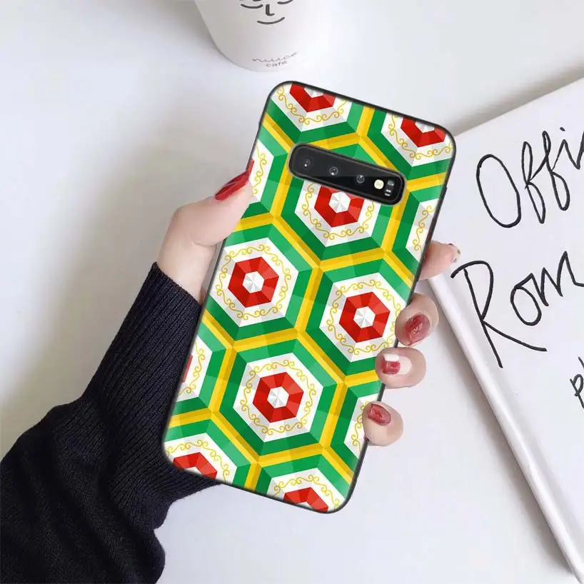 Чехол для samsung Galaxy S10+ Plus Lite Note 10 9 8 S9 S8 J4 J6+ Plus S7 S6 черный чехол для телефона - Цвет: BS103-3