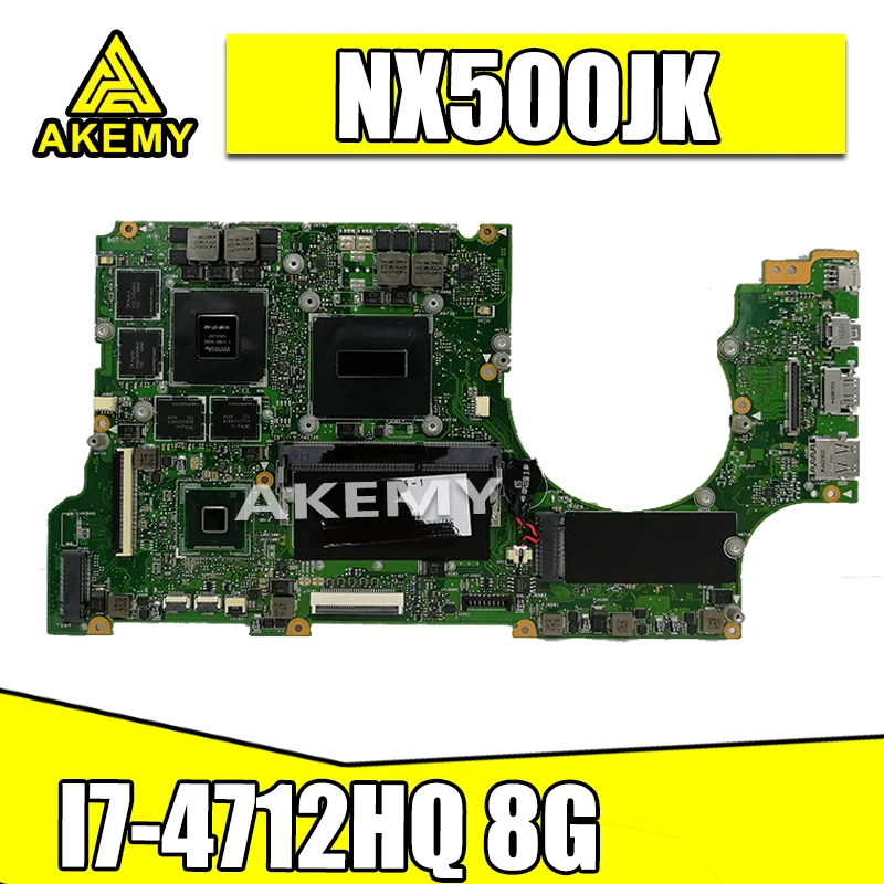 Для For Asus NX500 NX500JKA материнская плата для ноутбука NX500JK REV2.0 с i7-4712HQ GT850M 2G Ram 8G память