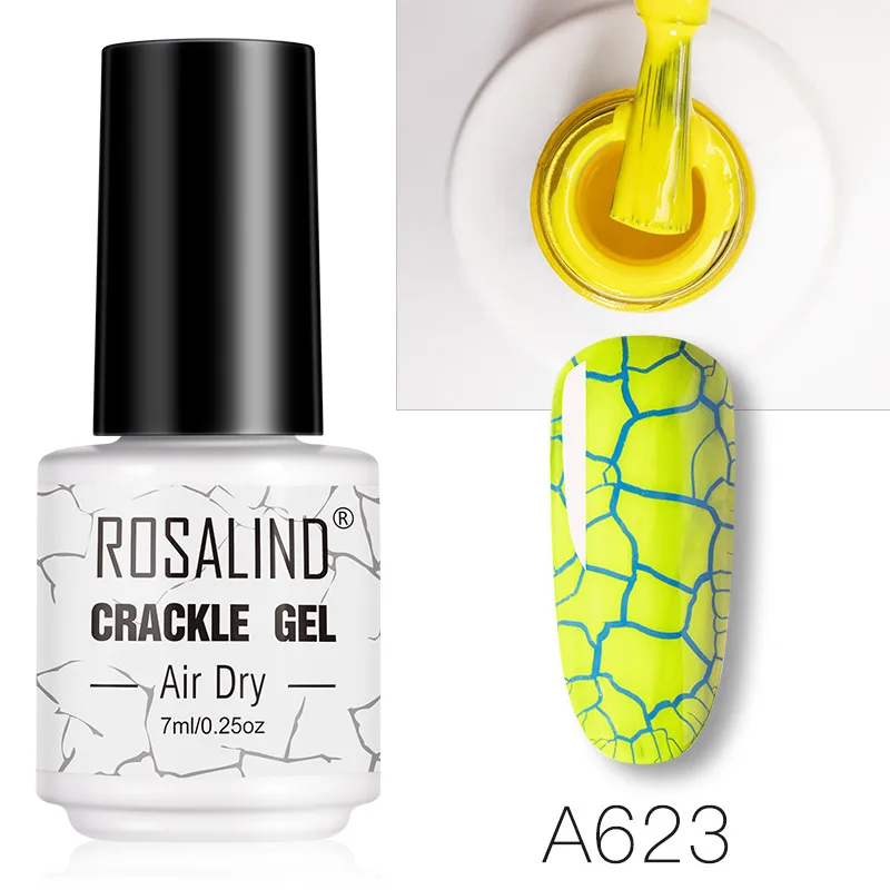 RTA623 ROSALIND гель-кракле лак для ногтей основа для наращивания гель-лака для ногтей Гибридный маникюрный набор для УФ-светодиодов полупостоянное базовое верхнее покрытие - Color: RTA623