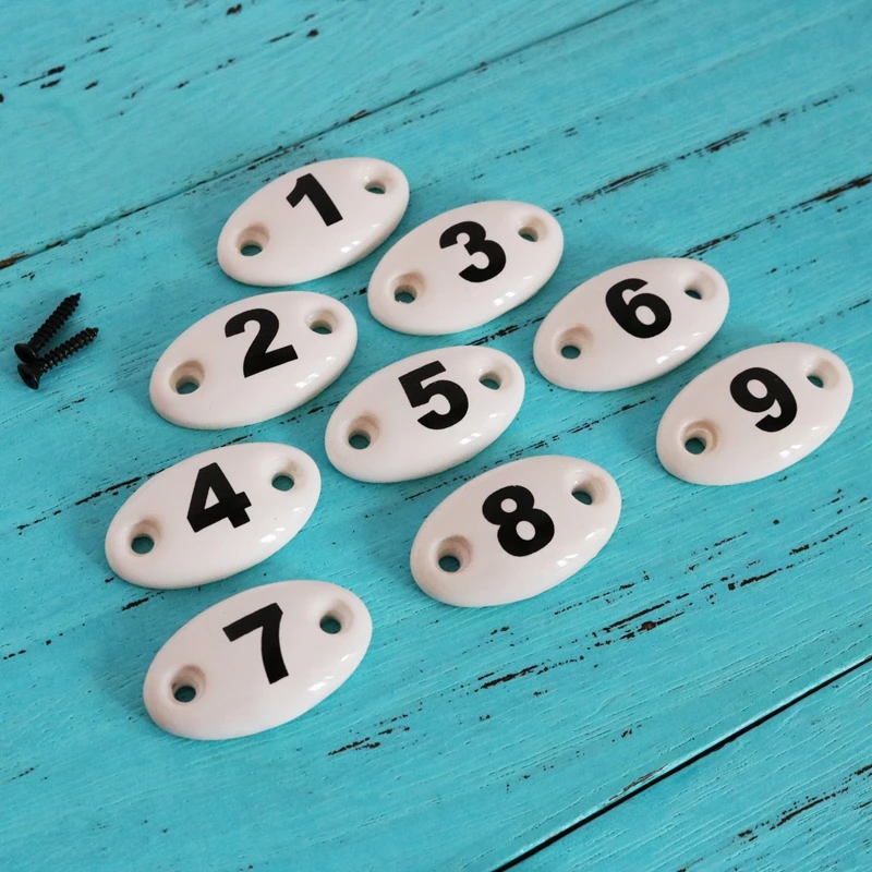 Multi-function Ceramic Number Sign 1PC for Cupboard Coat Hooks DIY
