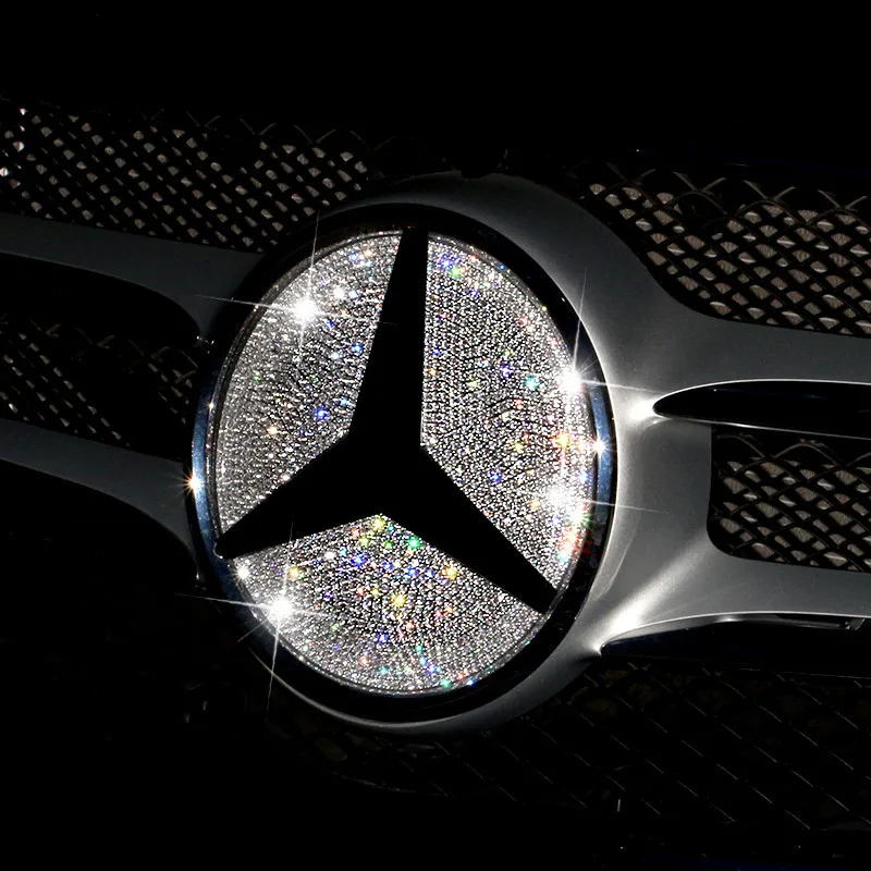 Подходит для Mercedes Benz New C Class C 200L Gla200 E300L Передняя ведущая решетка знака большая буровая отделка Модифицированная нашивка