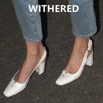 

Withered ins fashion blogger england retro Mary Jane solid soft genuine leather 2020 summer high heel sandals women shoes woman