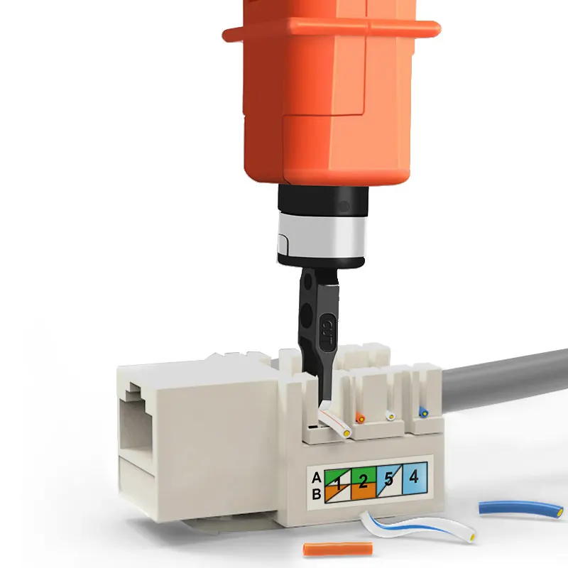 New Multifunction Impact Punch Down Tool Lan 110 Wire Tracker
