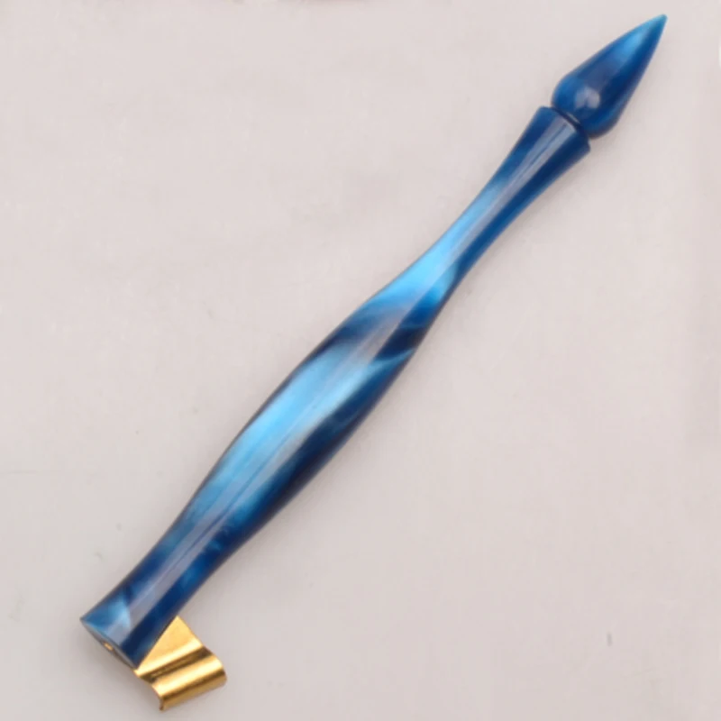 Роскошный косой держатель для перьевой ручки английский античный Copperplate смоляный держатель ручка для каллиграфии