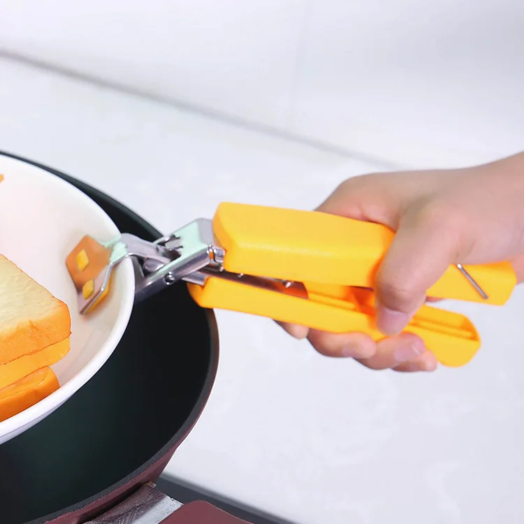 

Kitchen Gadgets Multi-Function Stainless Steel Chuck Bowl Clip Dish-Grabbing Device Heat Resistant Non-Slip Bowl