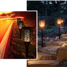 

Outdoor Led Solar Lights Flickering Dancing Flame Torch Solar Lighting Waterproof Lamp For Garden Decoration Landscape Lawn Path