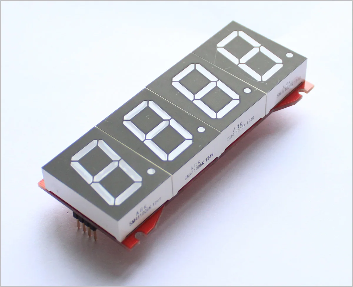 

1 Inch 4-digit Digital Tube Display Module Static Display Can Be Used in Series [FUM1585]