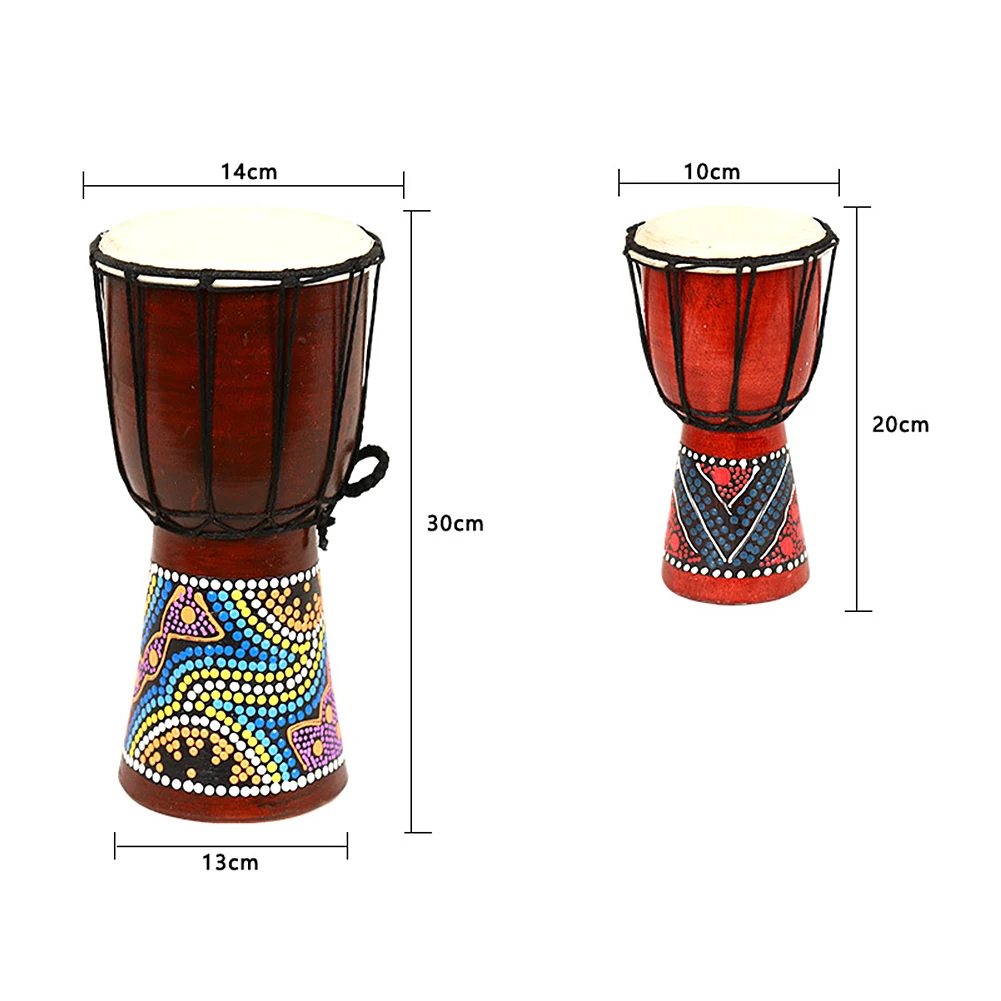 Профессиональный деревянный барабан Djembe из козьей шкуры традиционный