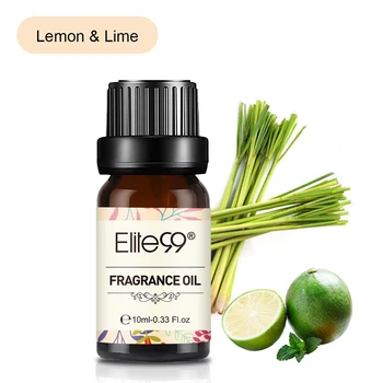 

Elite99 10ml Lemon & Lime Fragrance Oil Flower Fruit Essential Oil For Aromatherapy Diffusers Rosemary Sandalwood Dewberry Oil