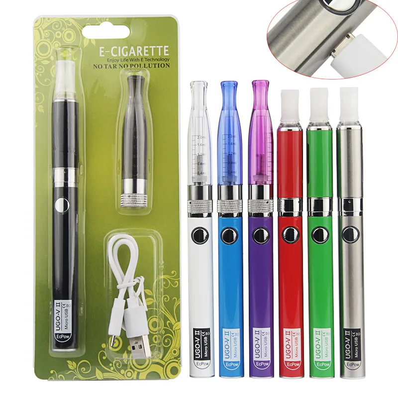 Атомайзер GS H2 бак MT3 катушка EVOD Micro USB Проходная способность UGO V2 Ego 510 батарея
